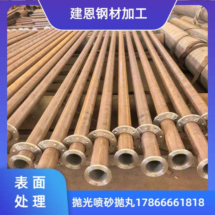 齐齐哈尔钢材防腐加工服务商加工服务-角钢内抛丸喷漆
