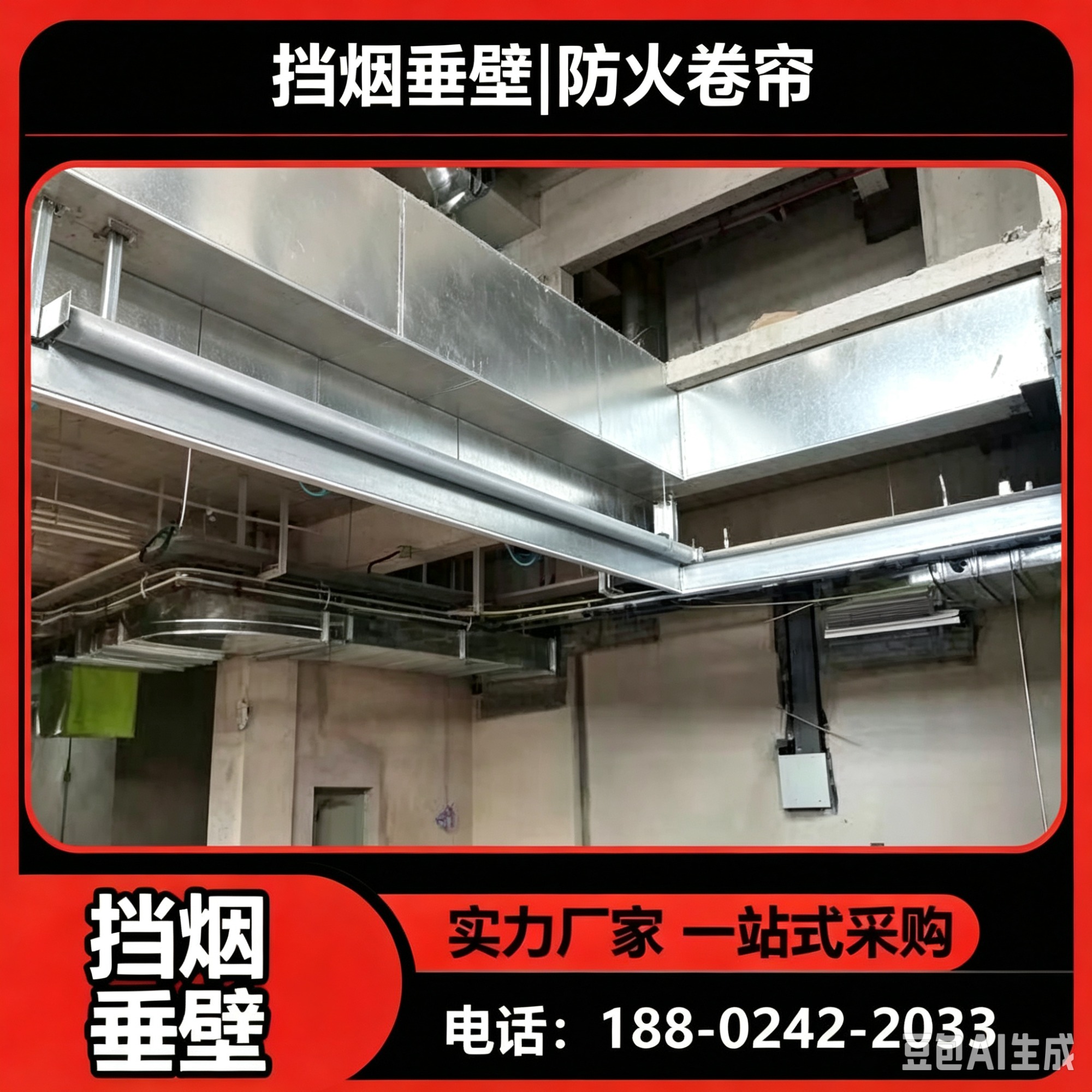 防火玻璃挡烟垂壁