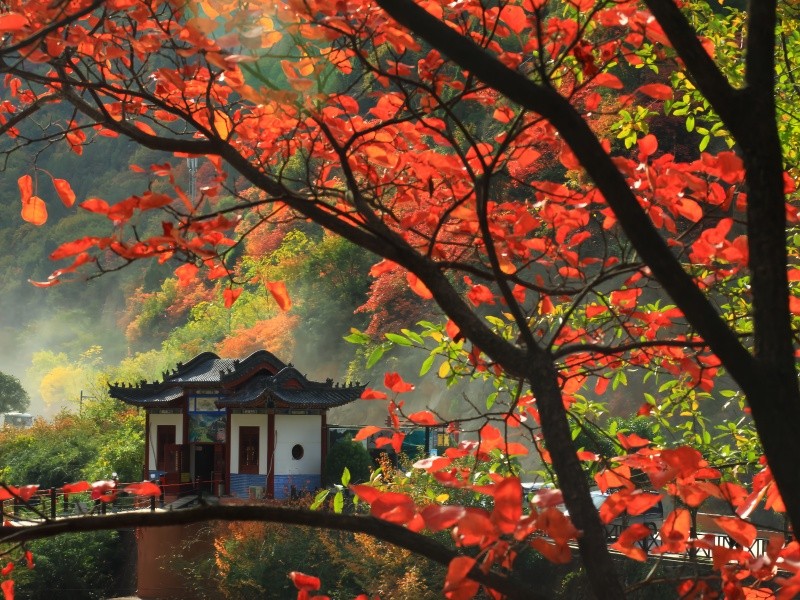 周边游小众宝地宝鸡灵官峡实景