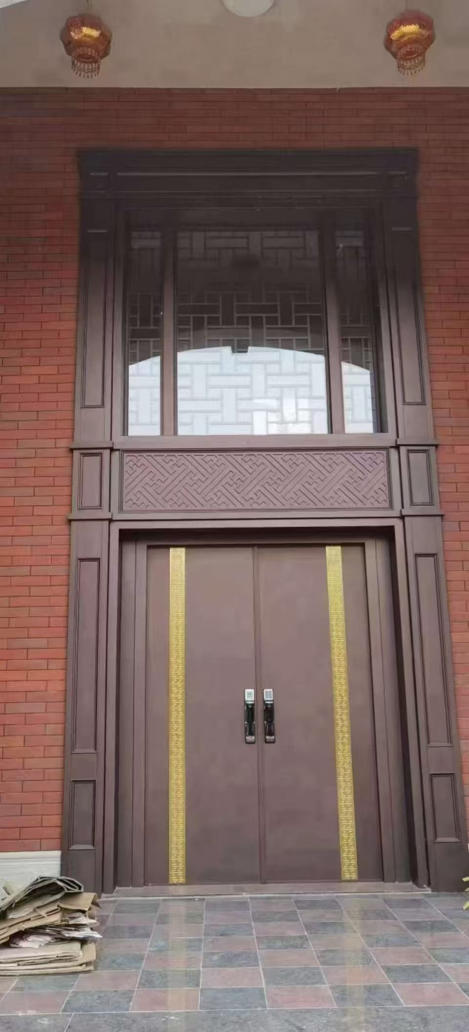 自建房入户门天地国亲师位神龛制造工厂款式图