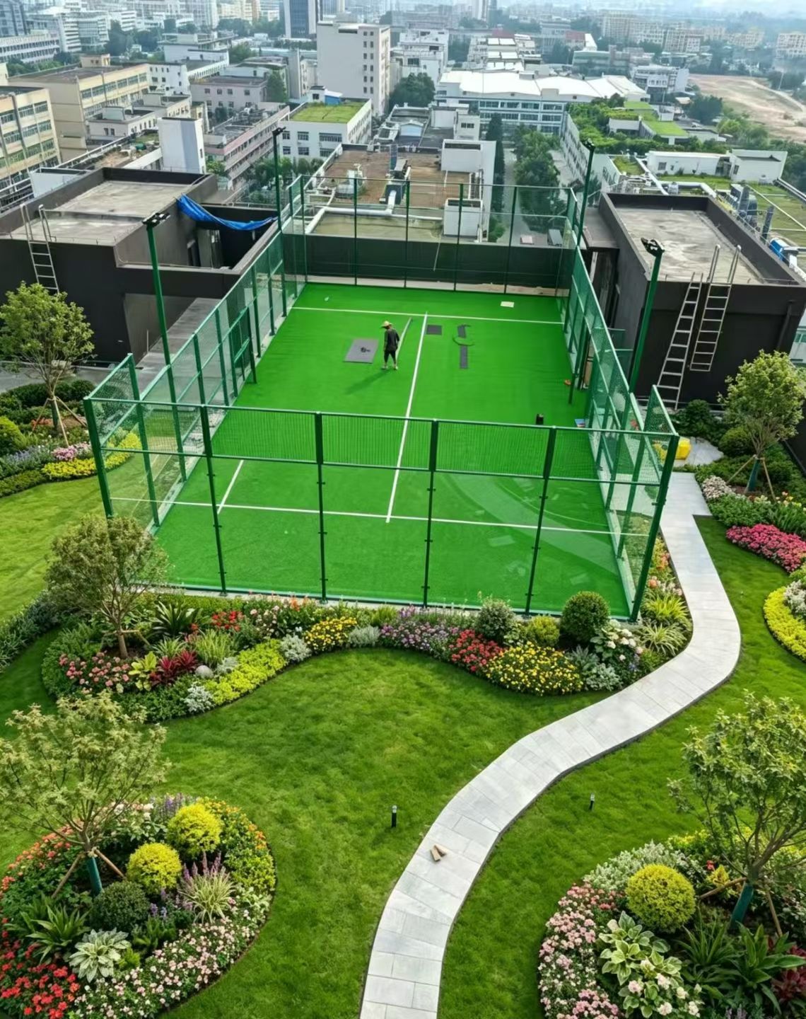 景观草坪施工效果图