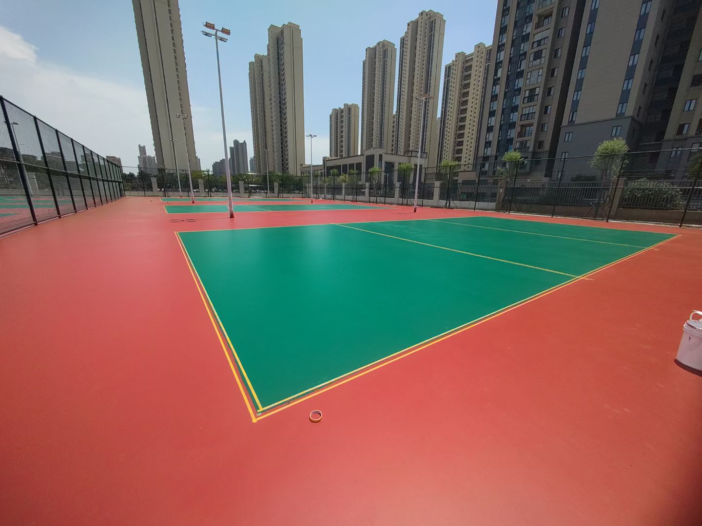 运动场地回收作业现场