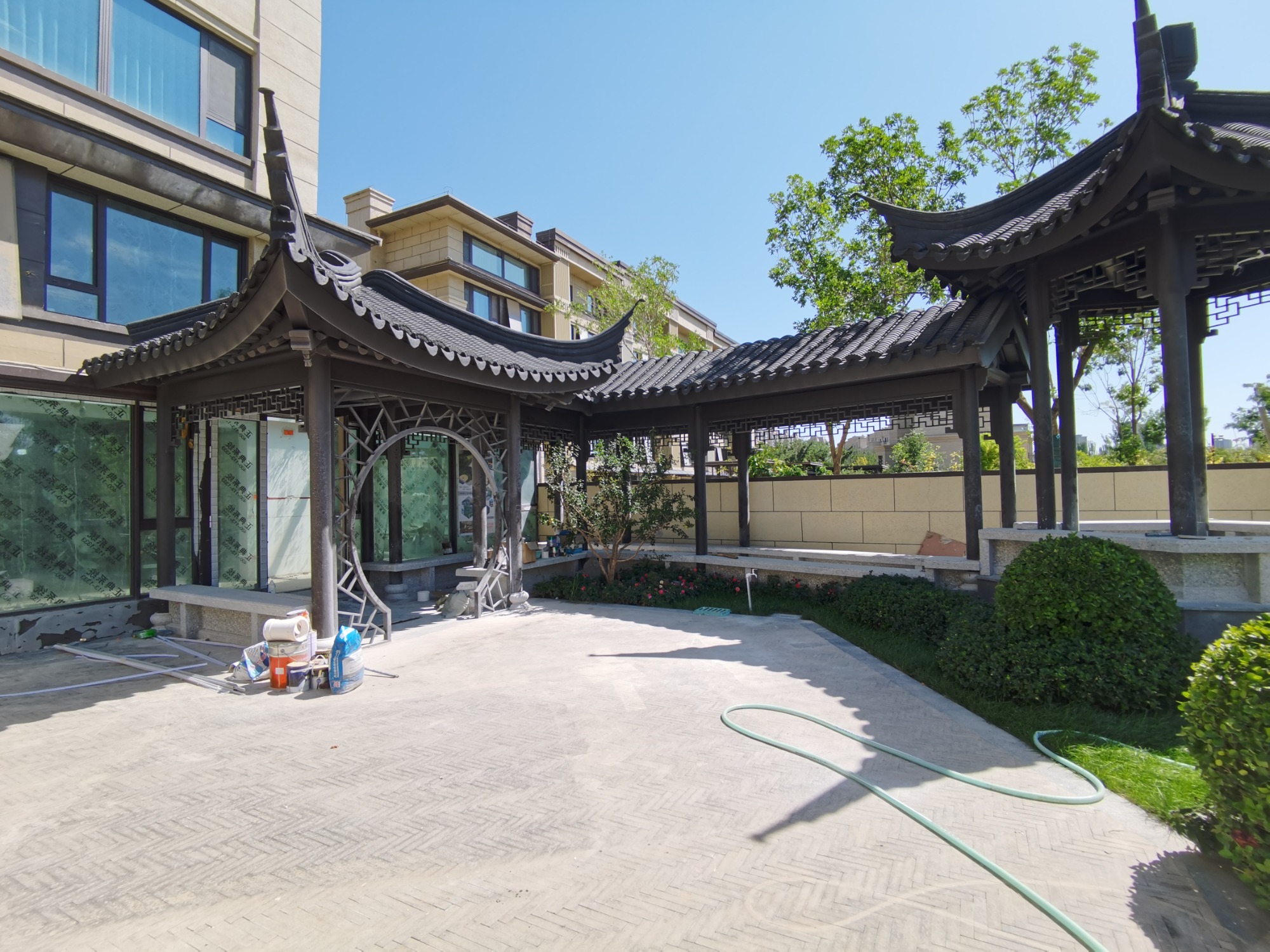 园林景观庭院施工落地实景