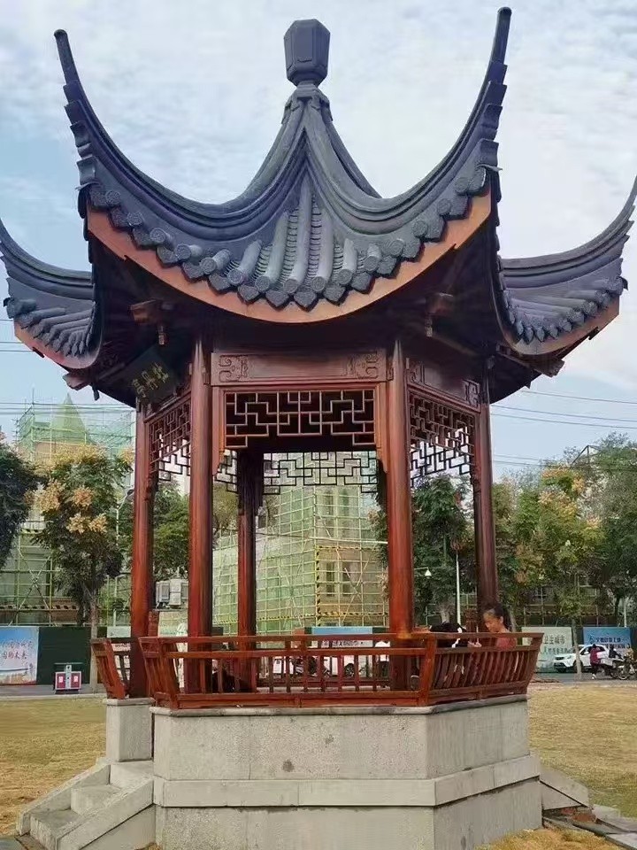 中式别墅大门实拍