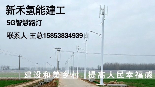 智慧乡村路灯项目施工现场