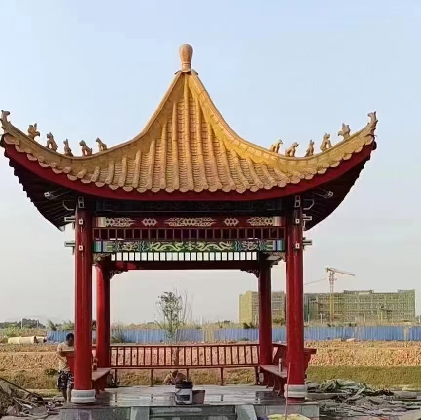 中式别墅大门实景效果