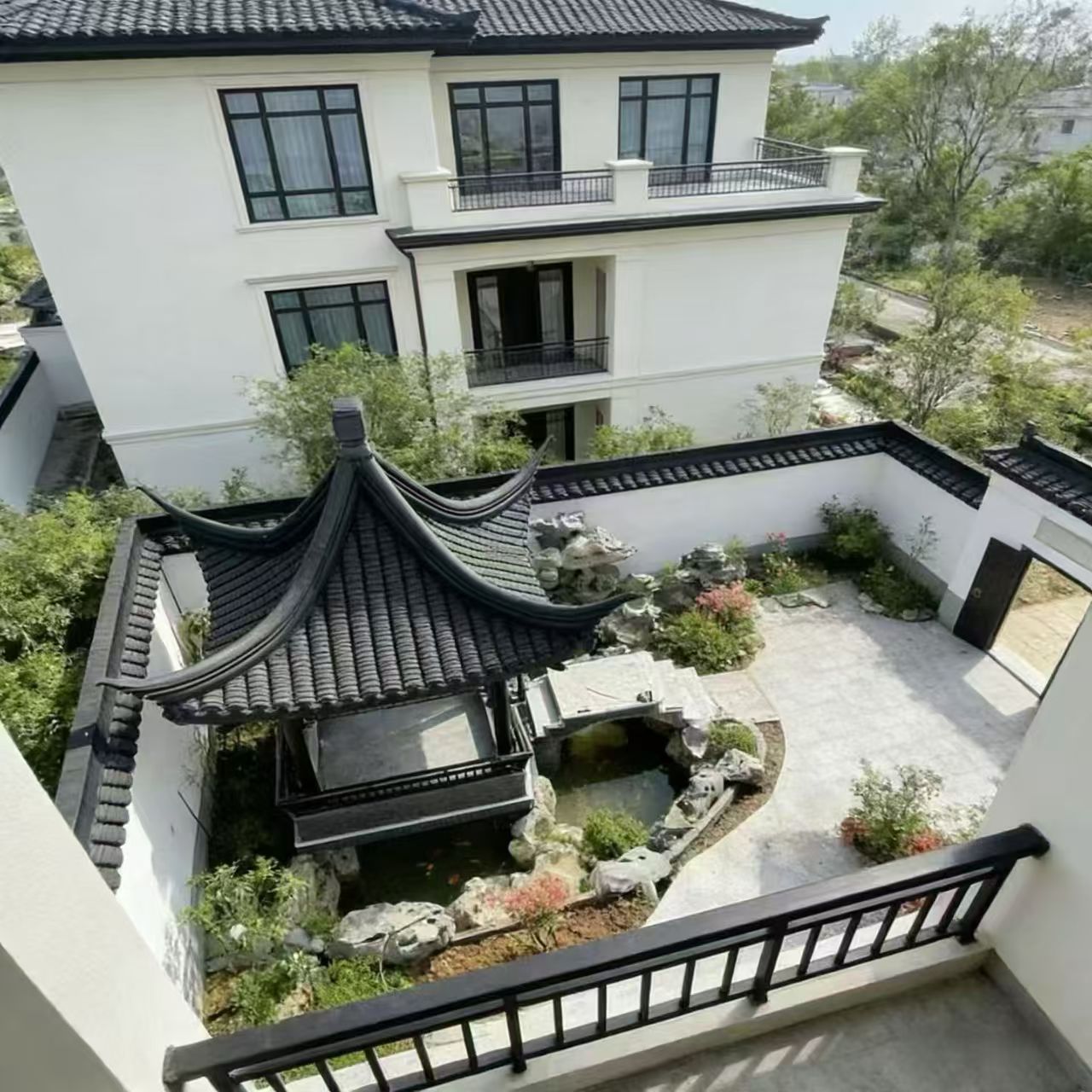 古建门头工程现场实拍