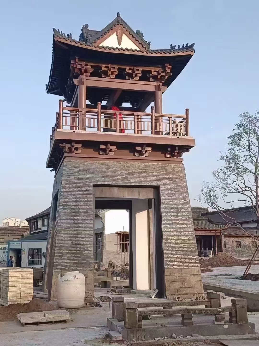 乡村戏台古建施工成品展示