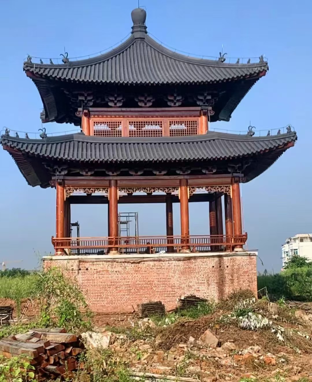古建长廊实景图