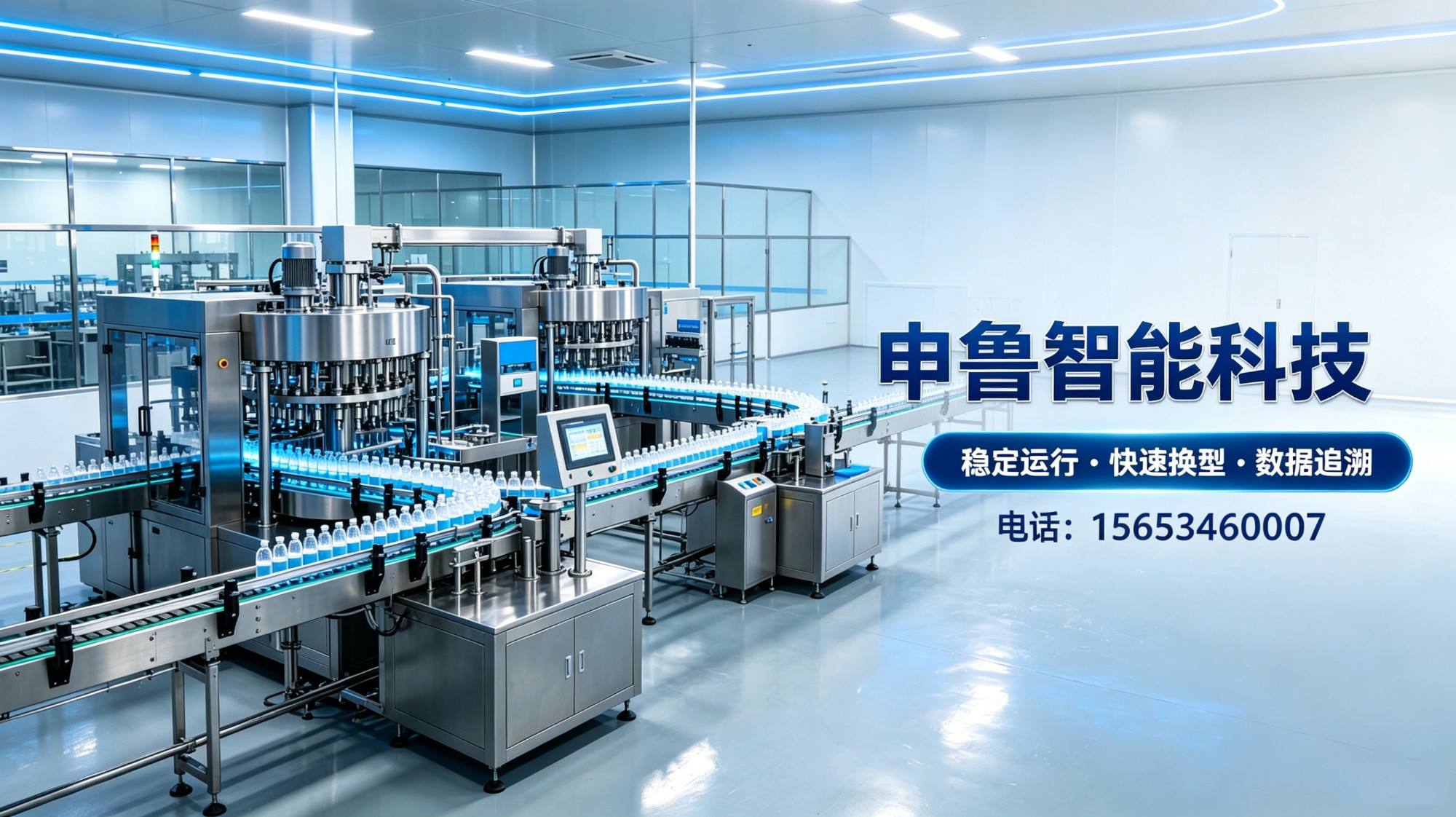 玻璃水灌装机生产车间实景