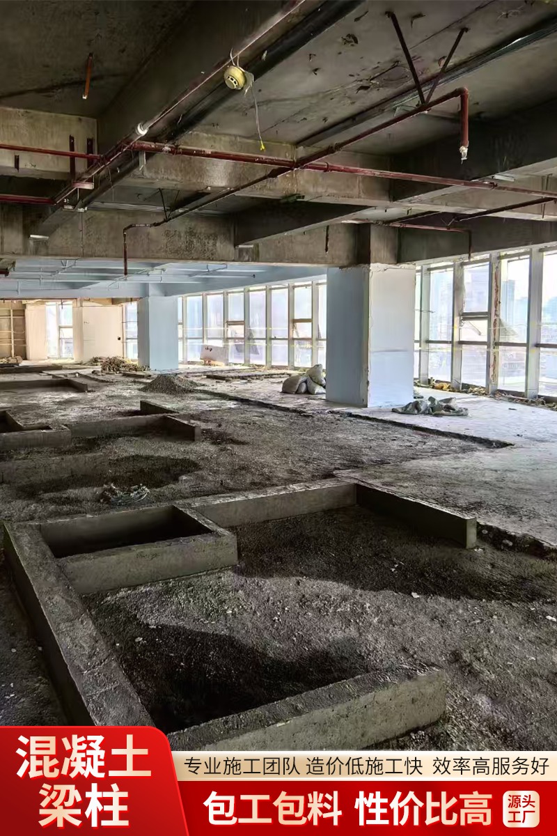 蚌埠本地混凝土立柱生产厂区实景