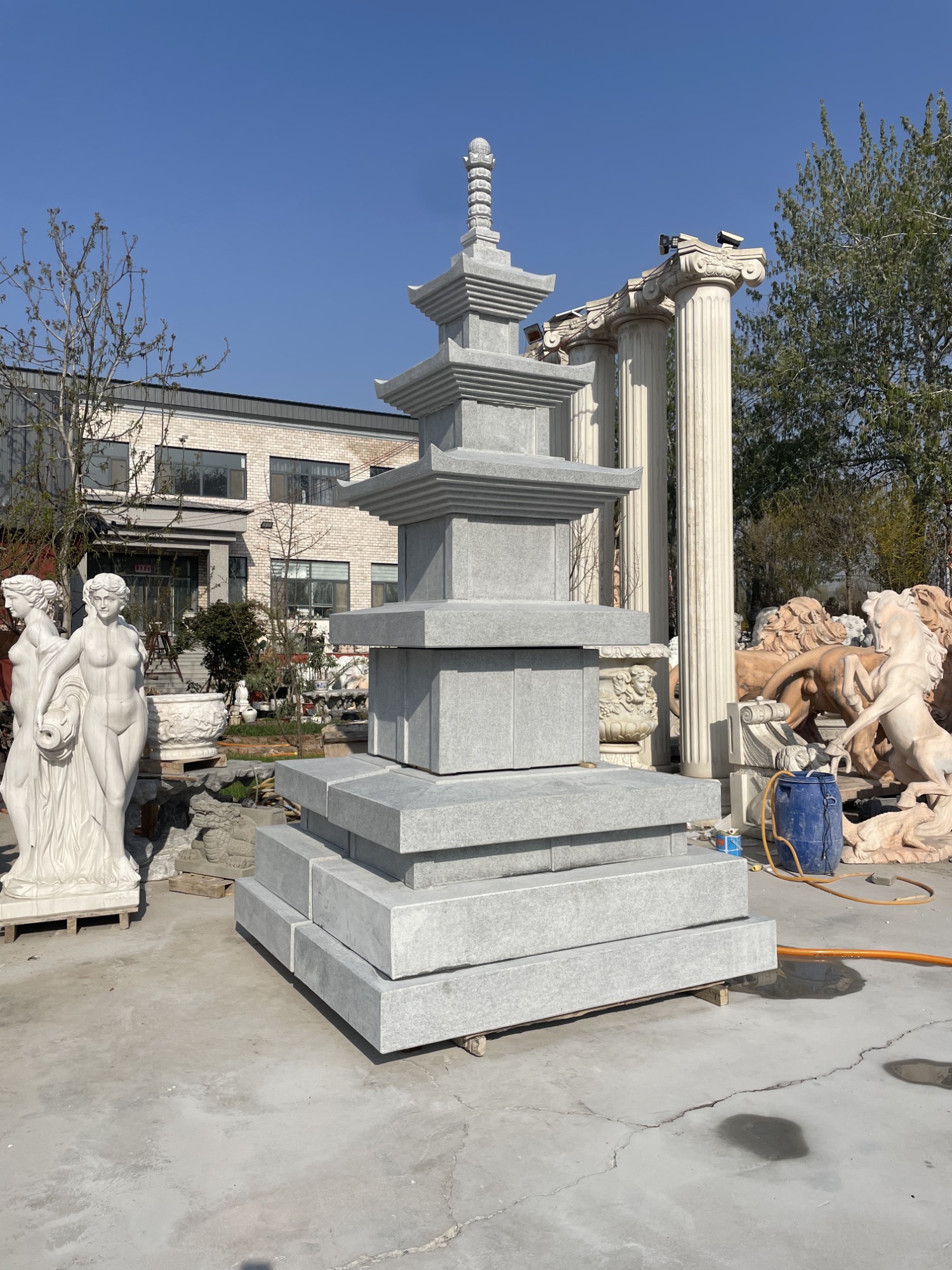 保定石雕加工厂区实拍