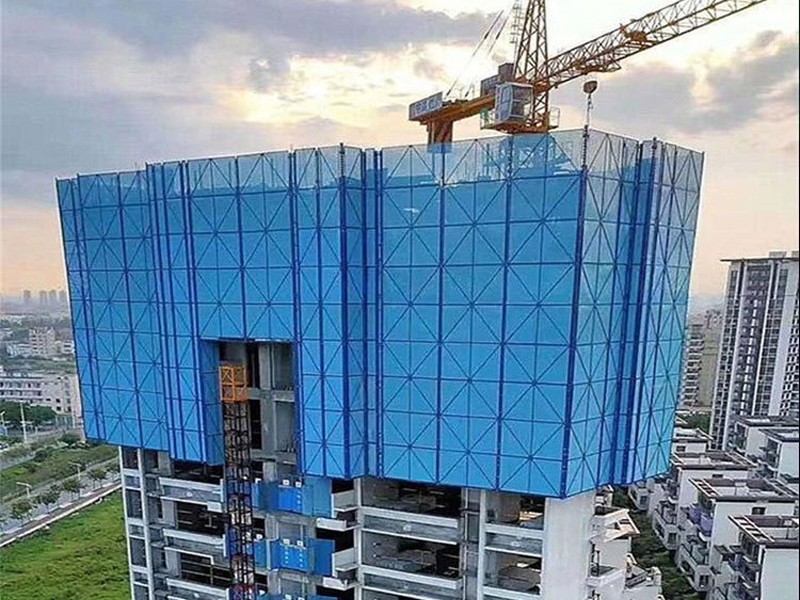 楼房施工外架钢板网实拍