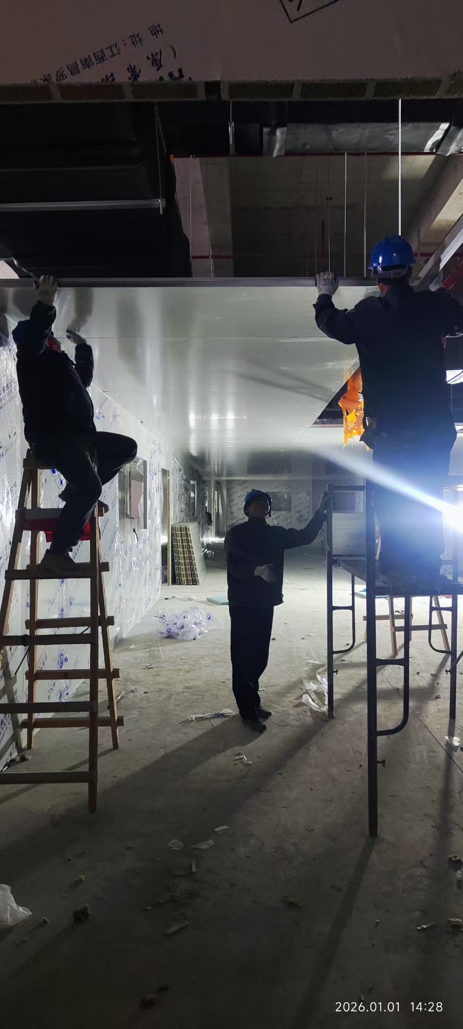 *****板无尘车间施工实景