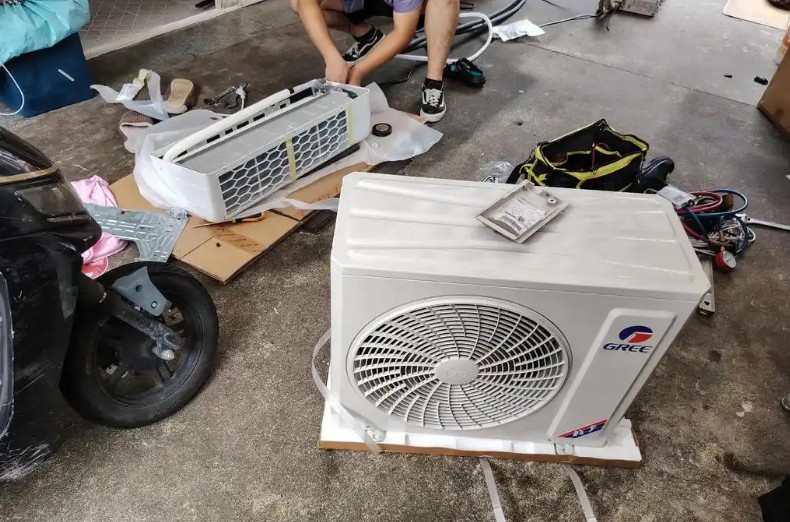 工厂搬家现场空调规范养护作业
