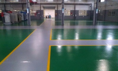 **洁净环氧地坪施工现场