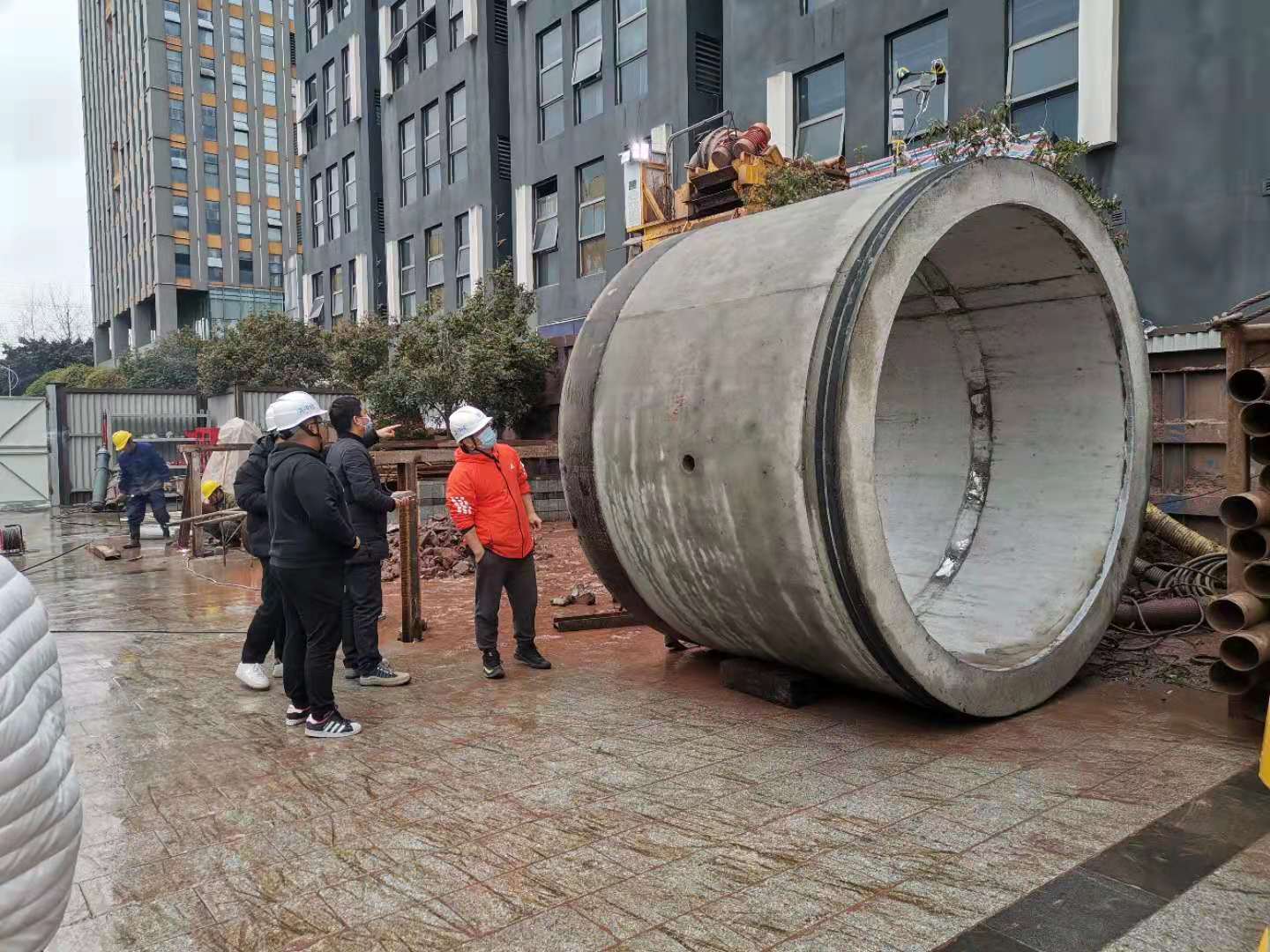 地铁顶管施工现场图