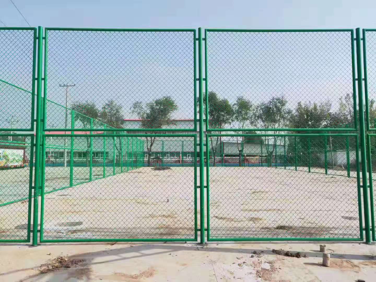 羽毛球场围网安装实景