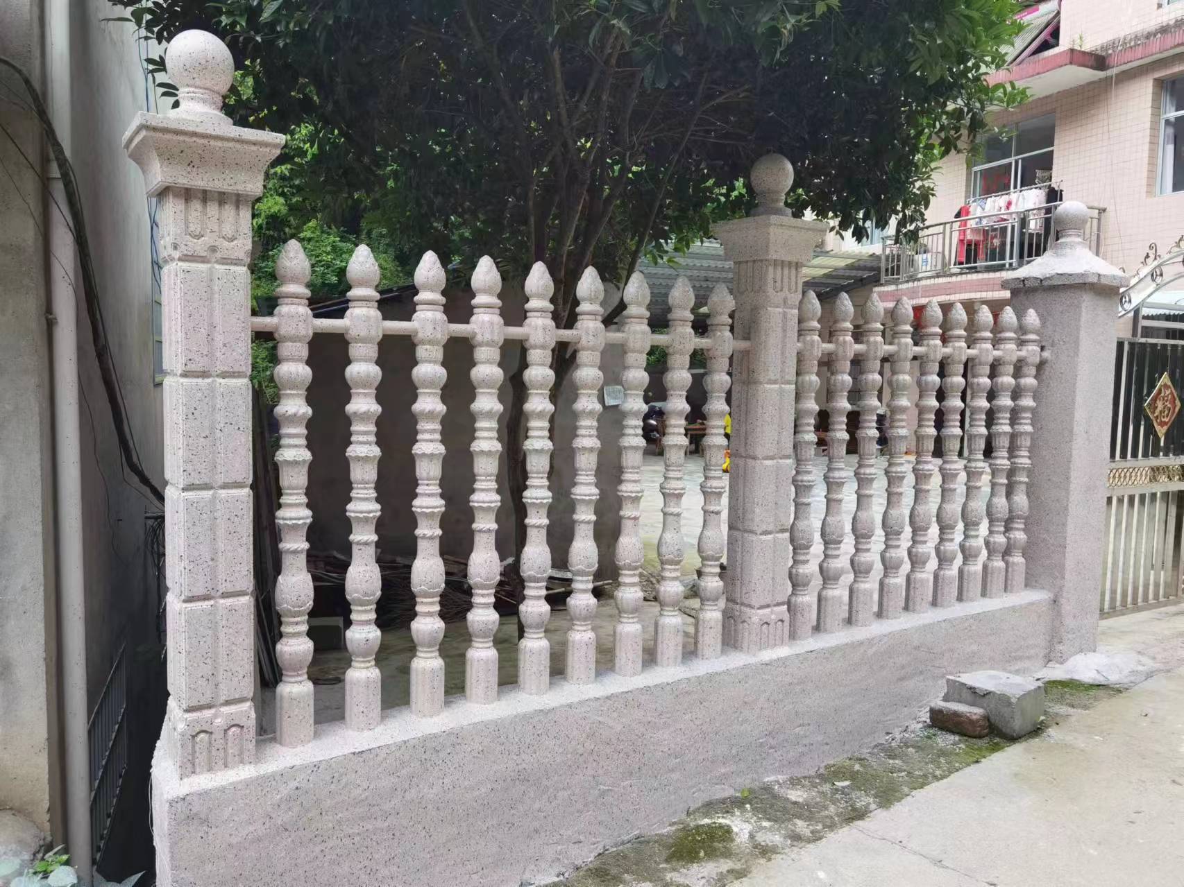 湖南公园仿木栏杆项目实景
