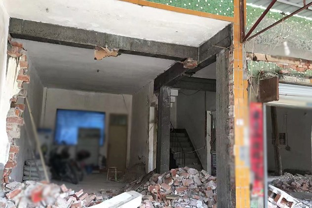 广东自建房翻新施工现场