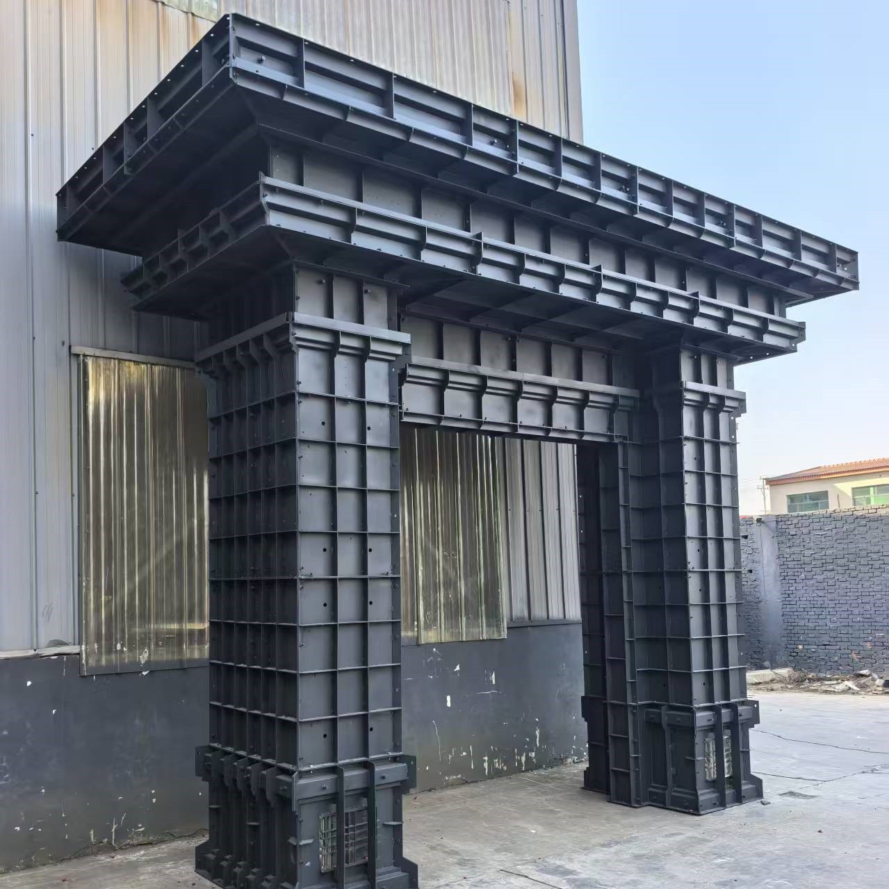 现浇门楼钢模板实物展示