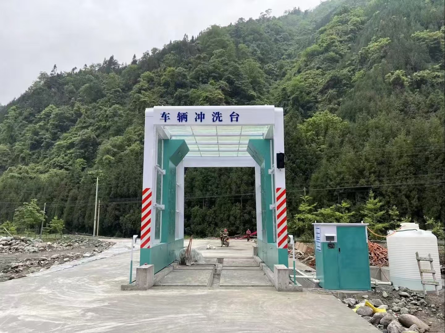 龙门烘干洗轮机设备实拍