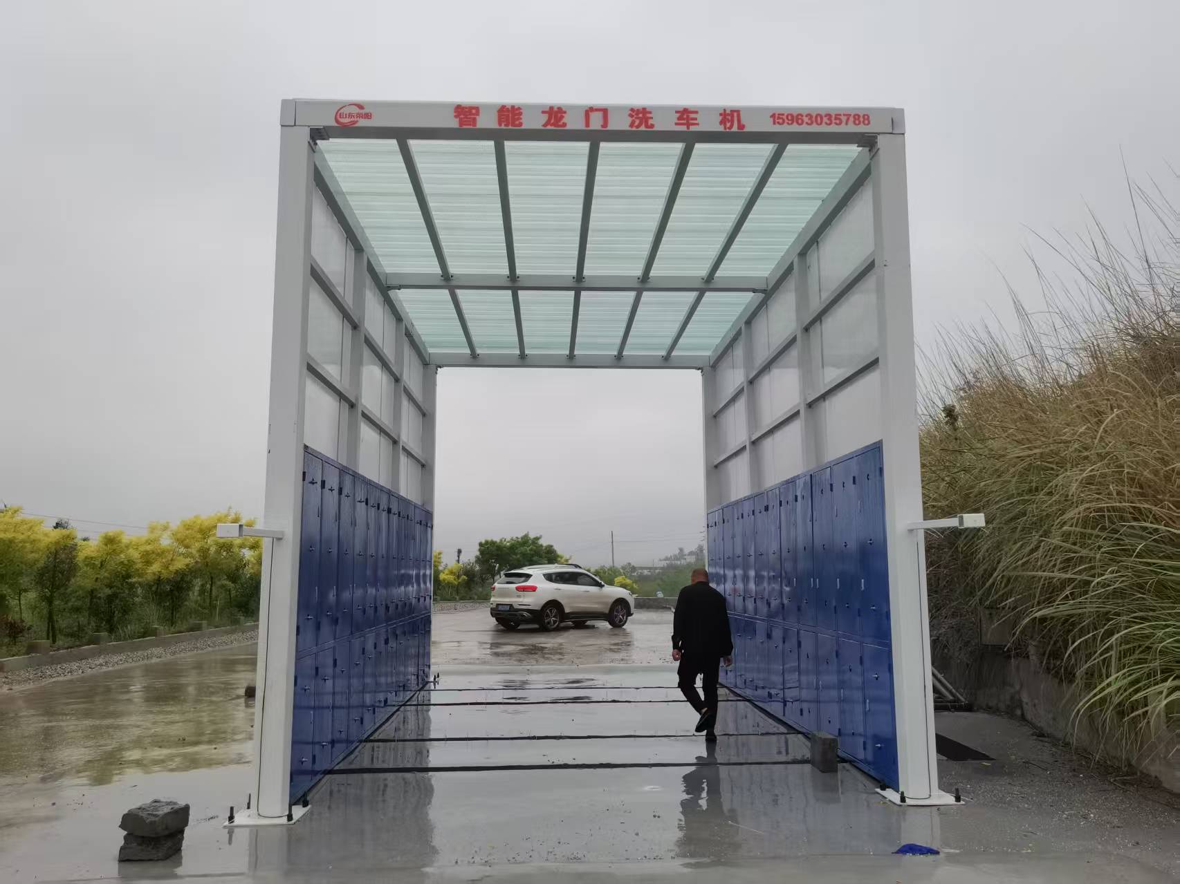 龙门式冲洗装置设备实拍