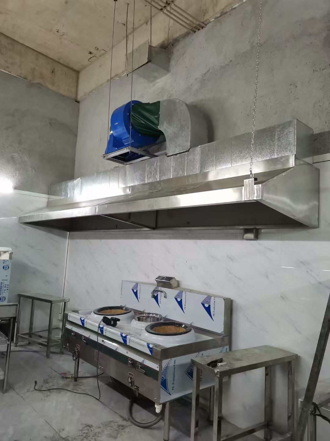 商用厨房工程施工现场