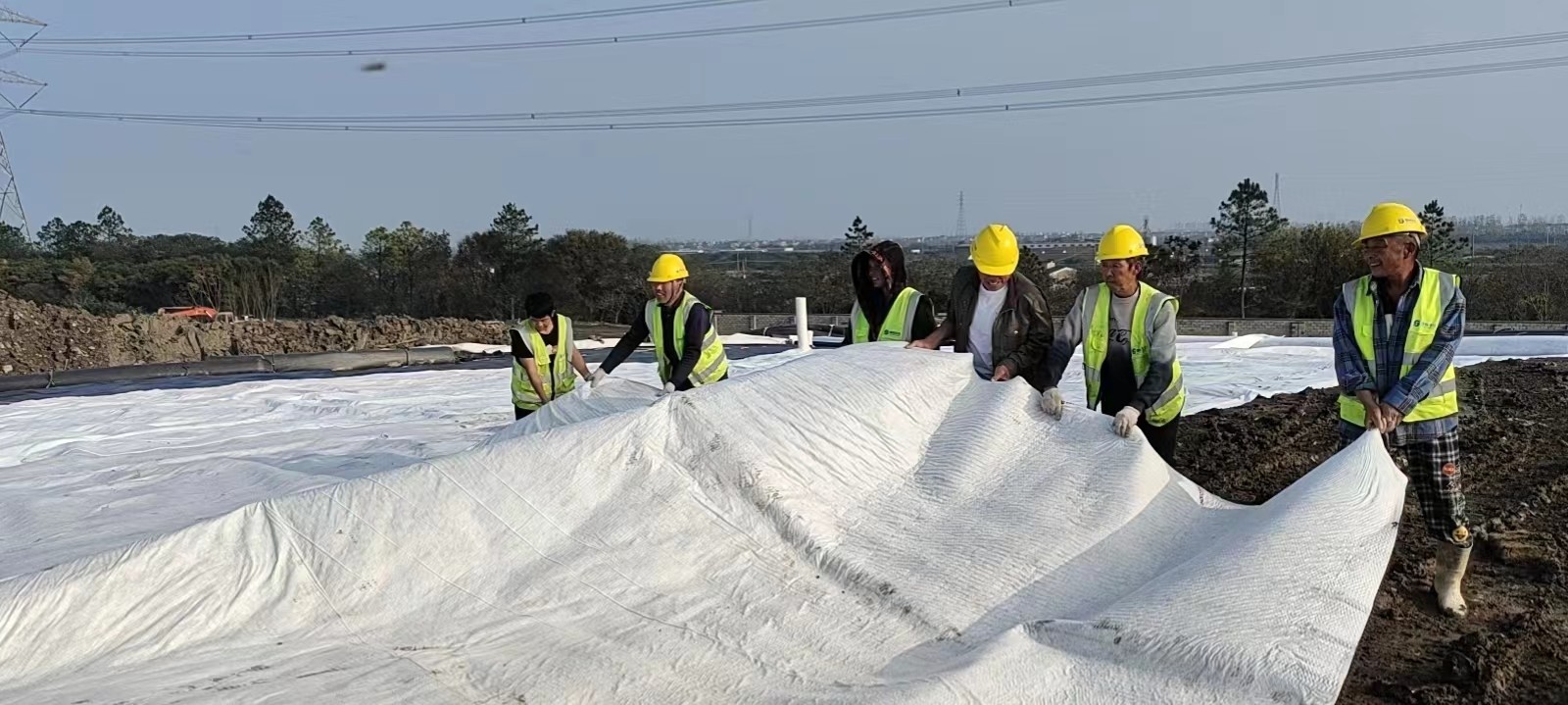 德州EVA复合土工膜生产车间实拍