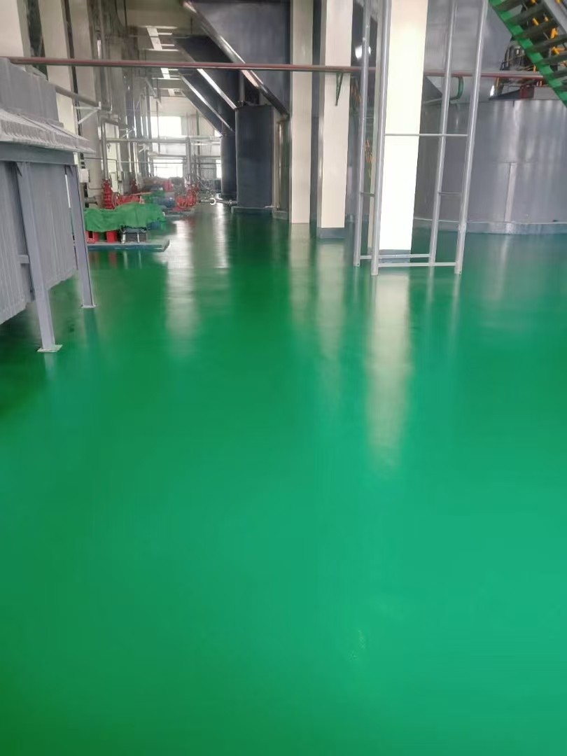 金刚砂地坪施工现场