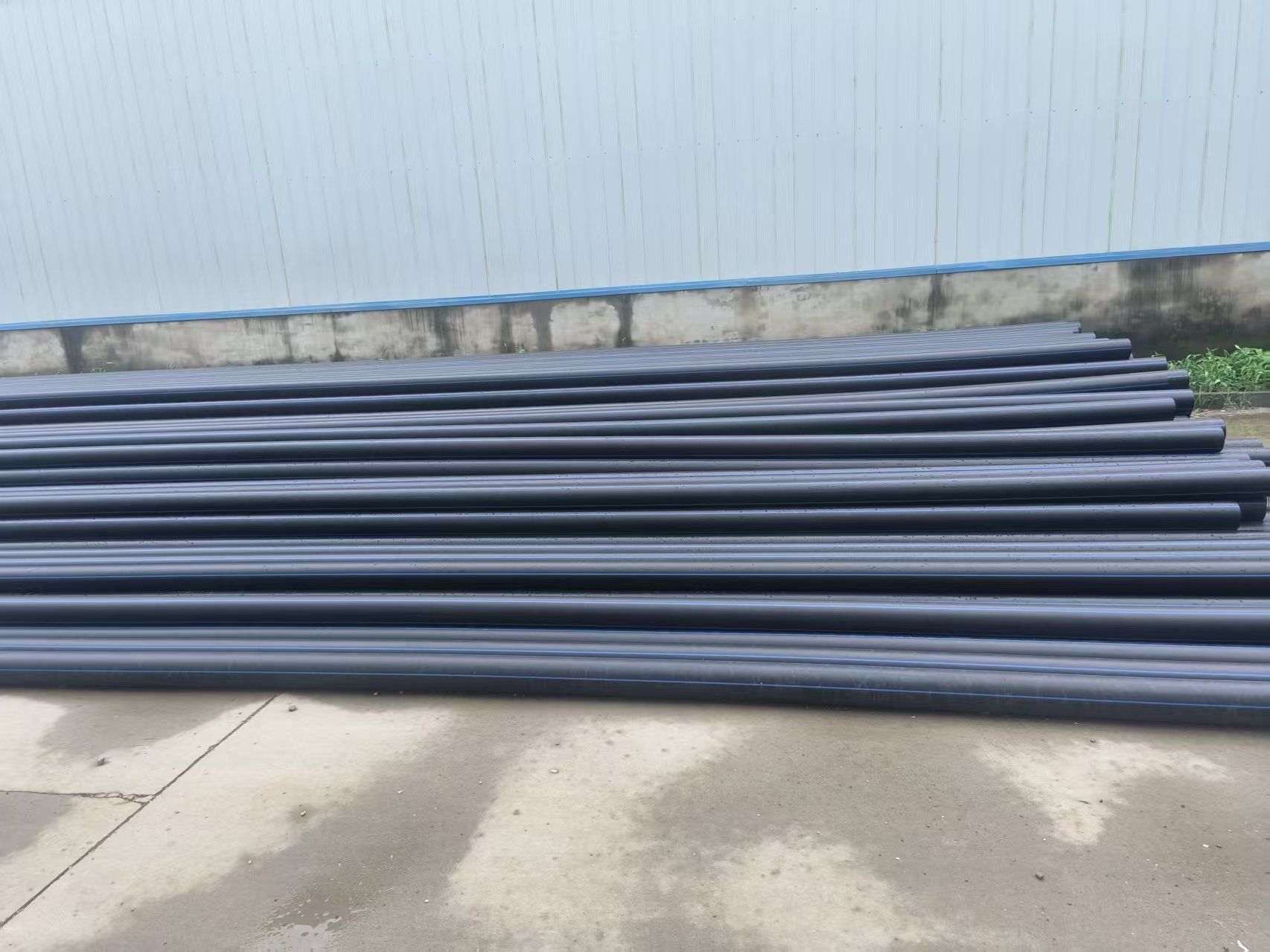 高密度聚乙烯结构壁缠绕管生产实景