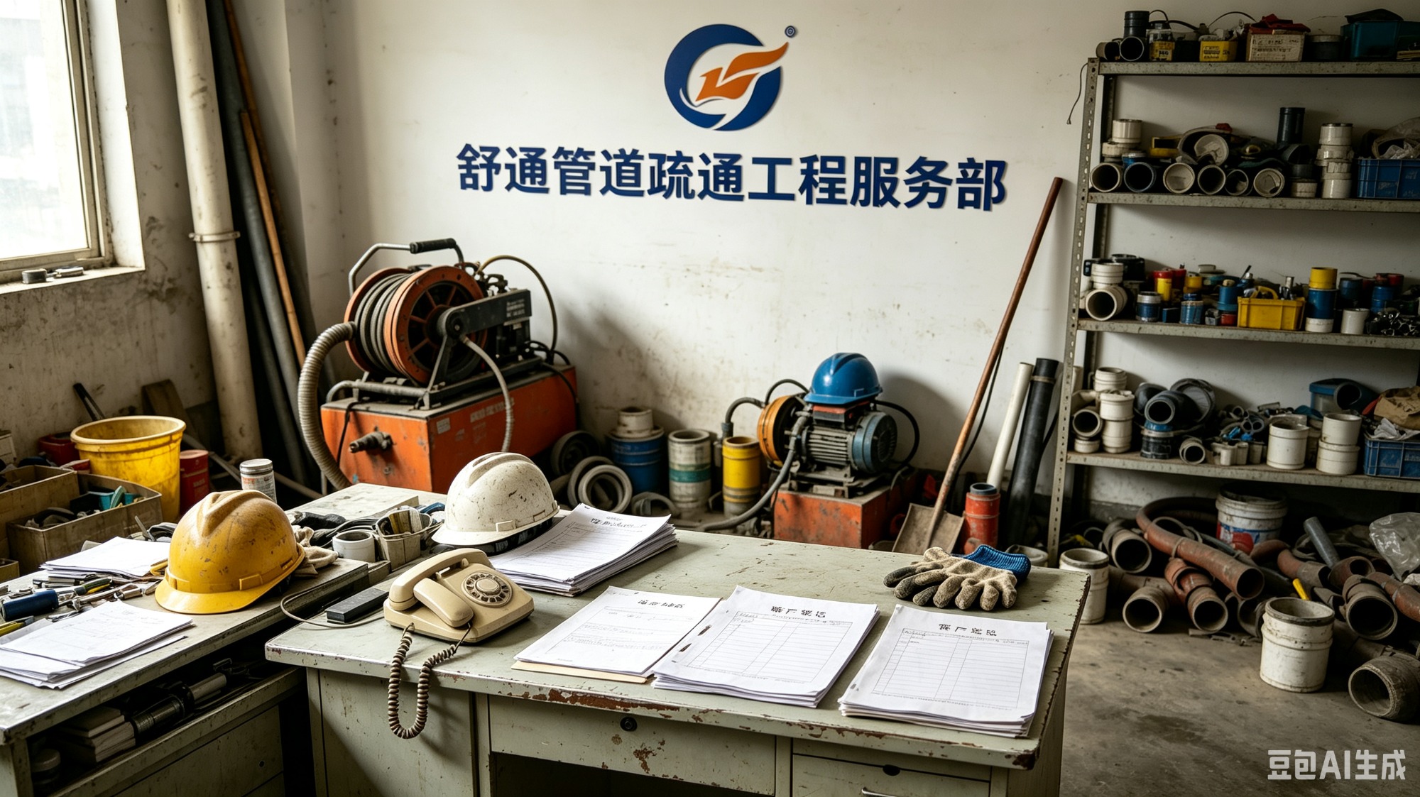 管道疏通标准化作业现场