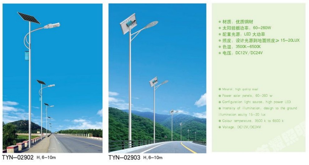 太阳能路灯定制产品示意图