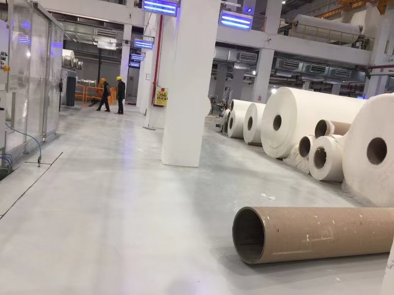 聚氨酯砂浆地坪施工现场