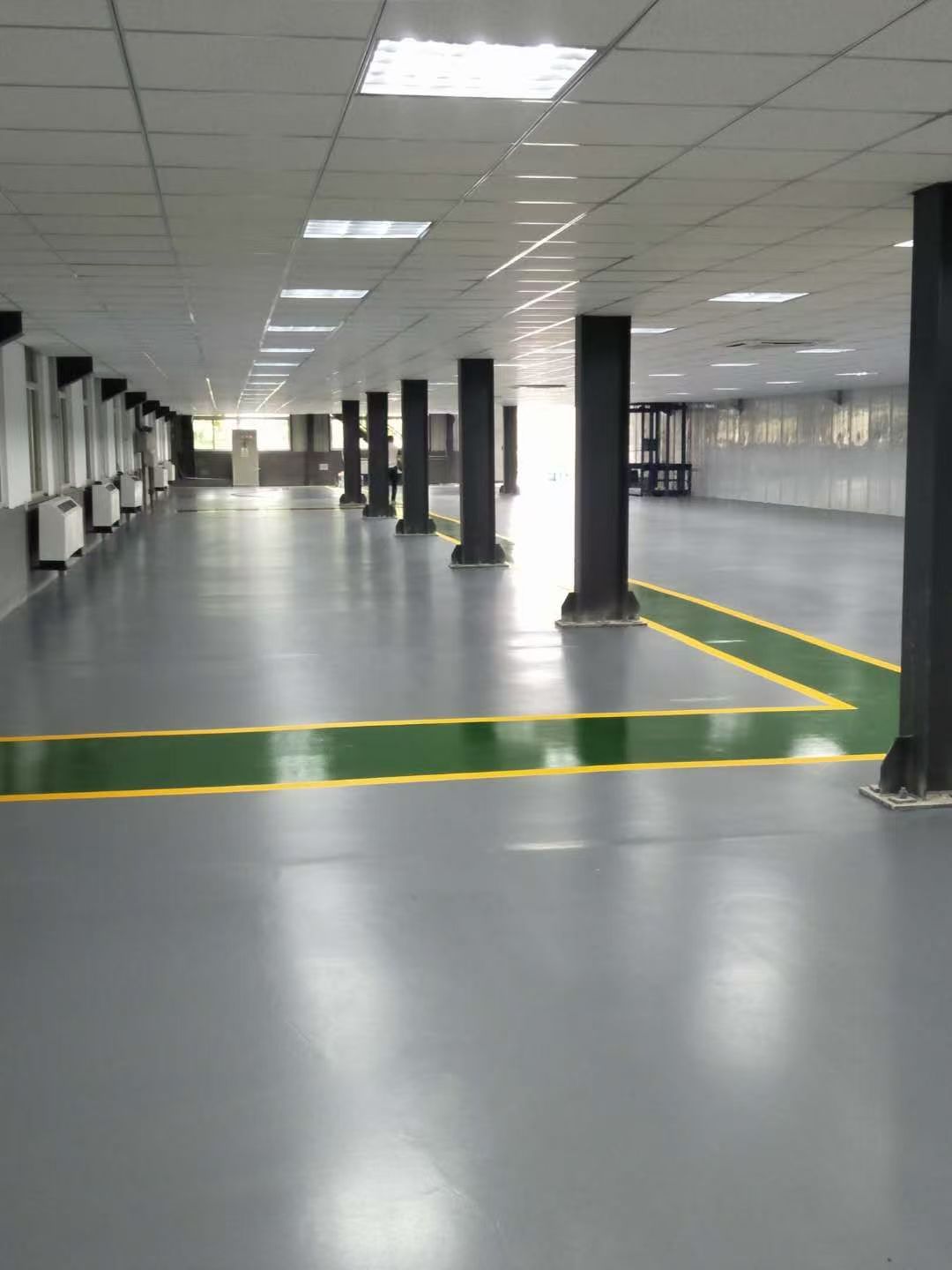 金刚砂地坪施工实景
