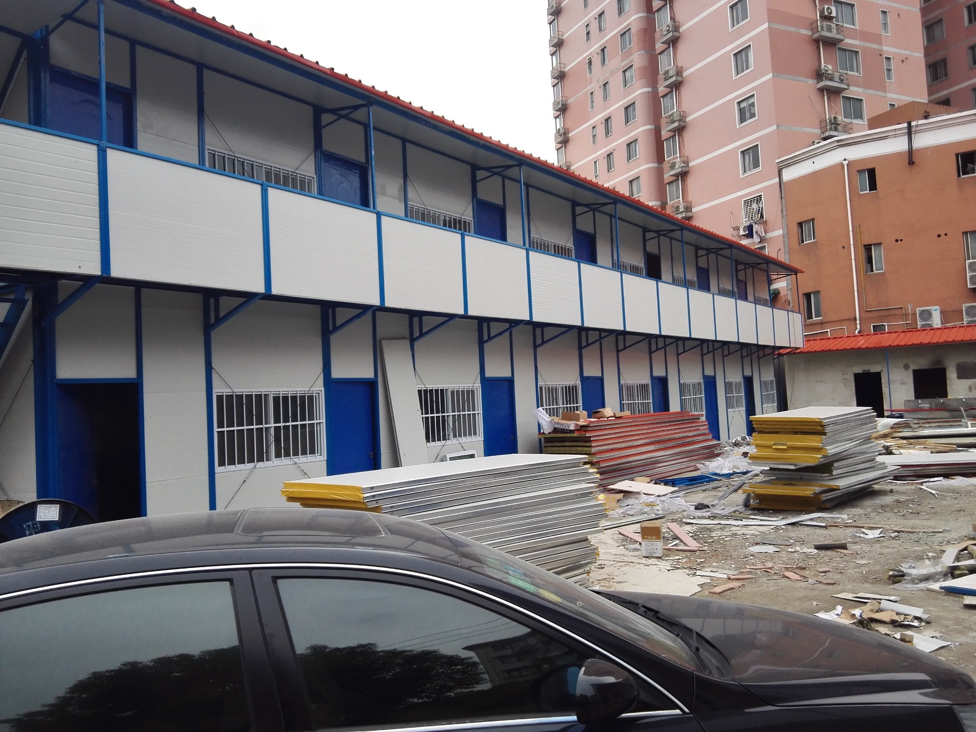 温州轻钢房项目施工场景