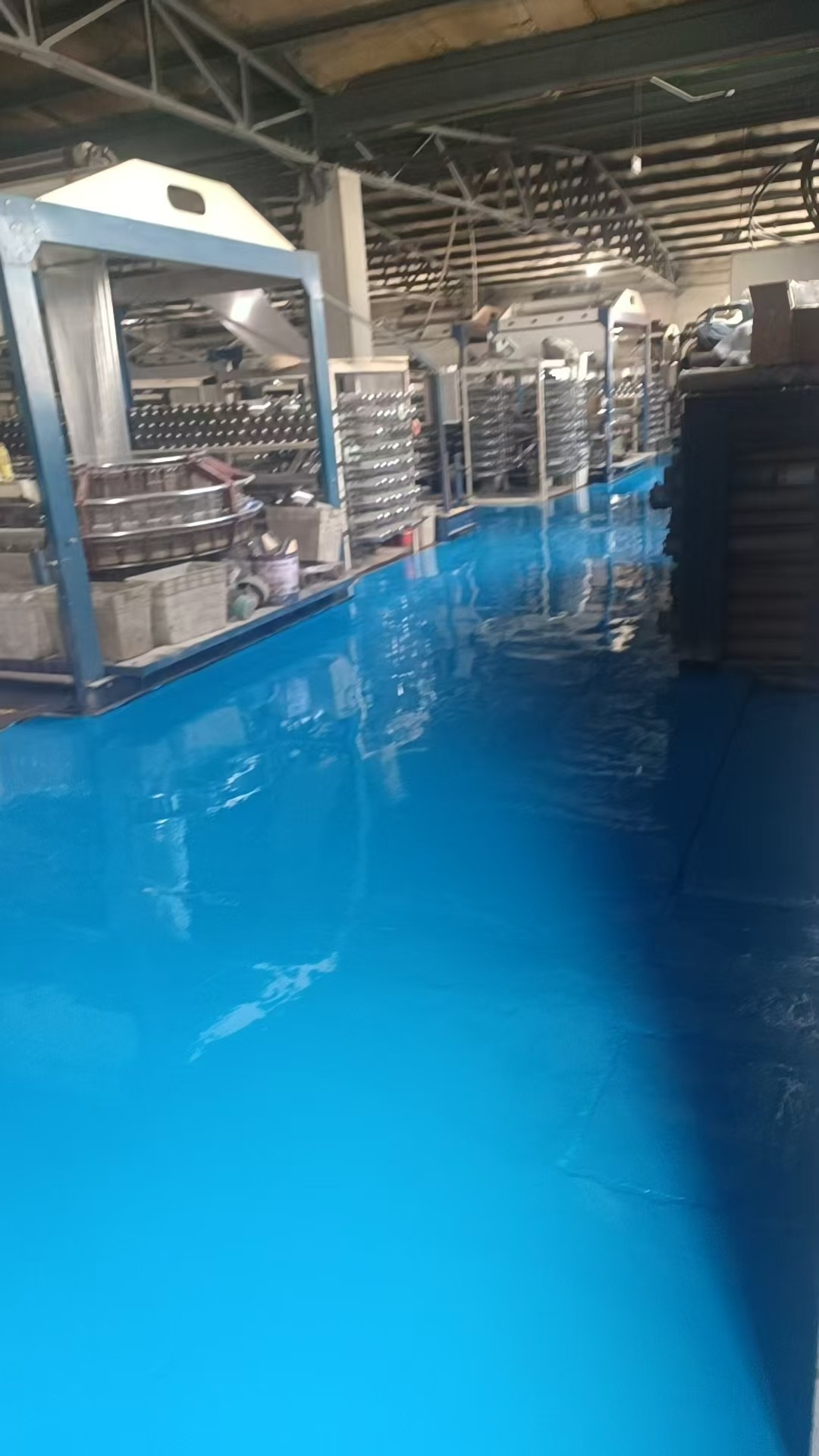 超耐磨地坪施工现场