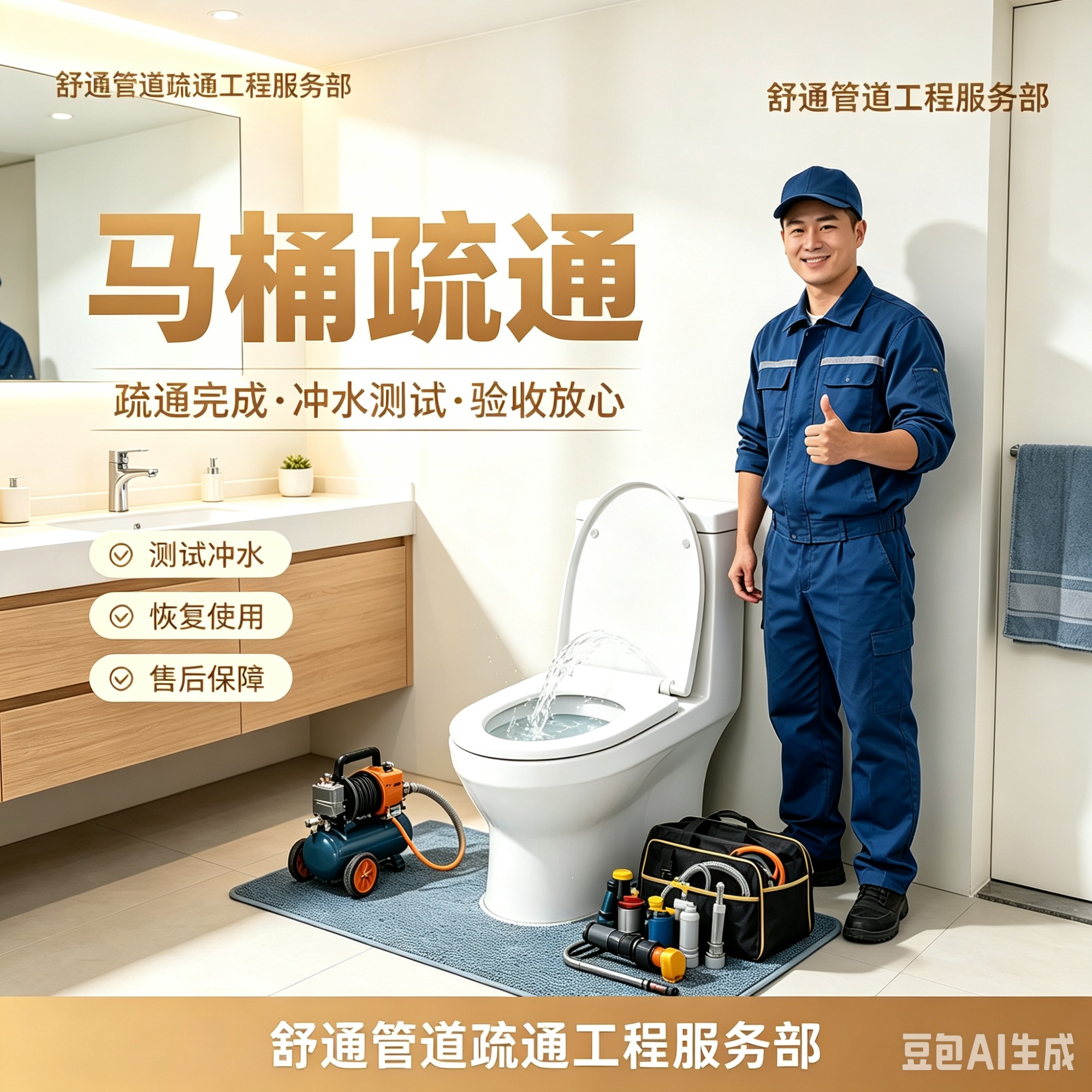 管道疏通标准化作业现场