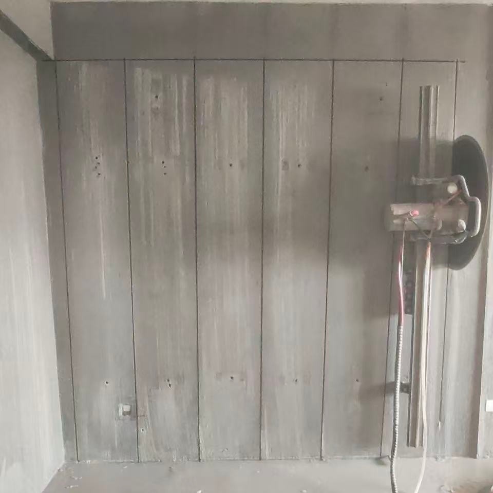 墙体切割施工现场