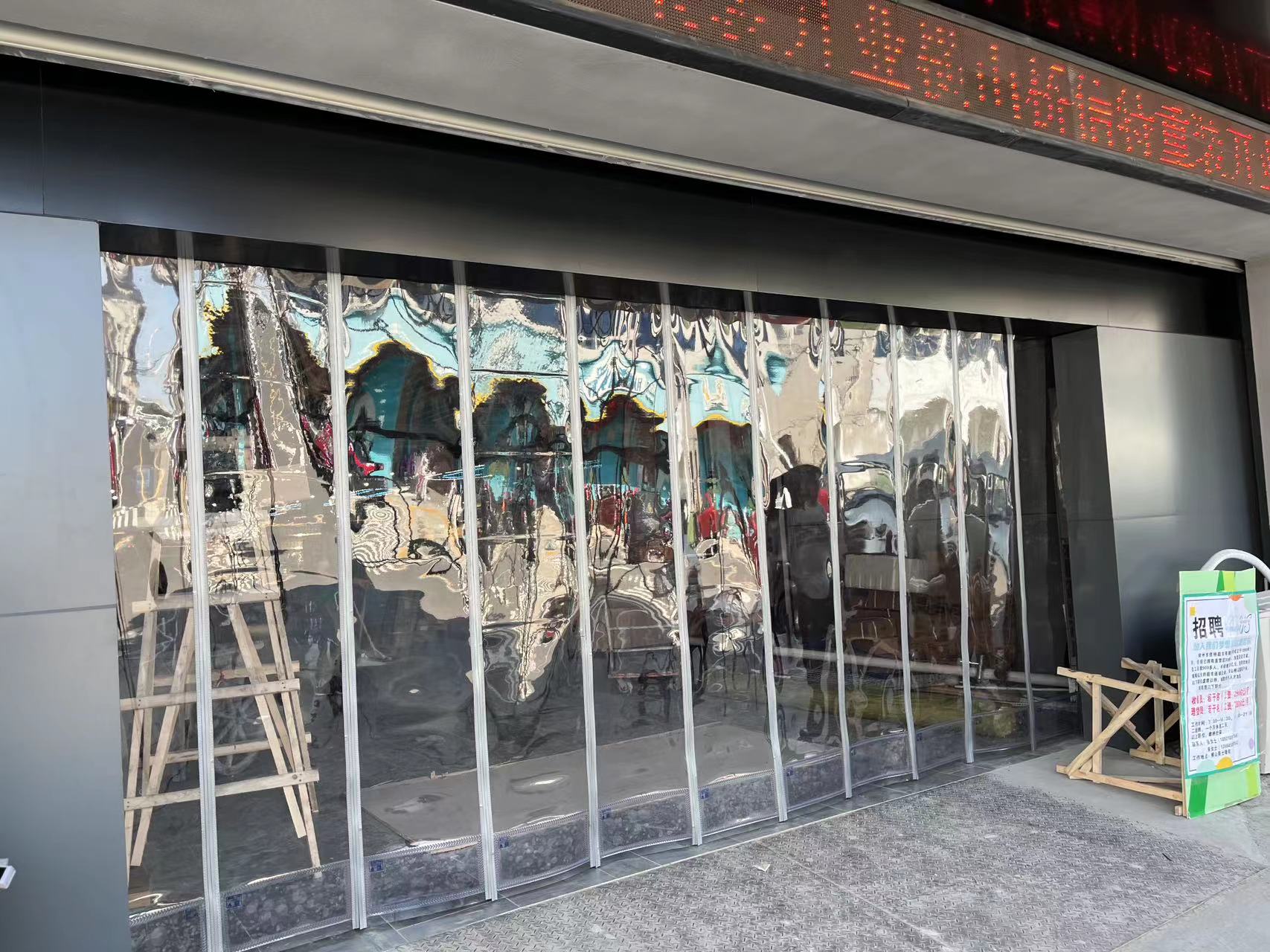 加厚网纱磁吸门帘产品实拍
