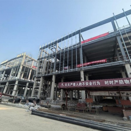 河南钢结构实体工厂生产车间