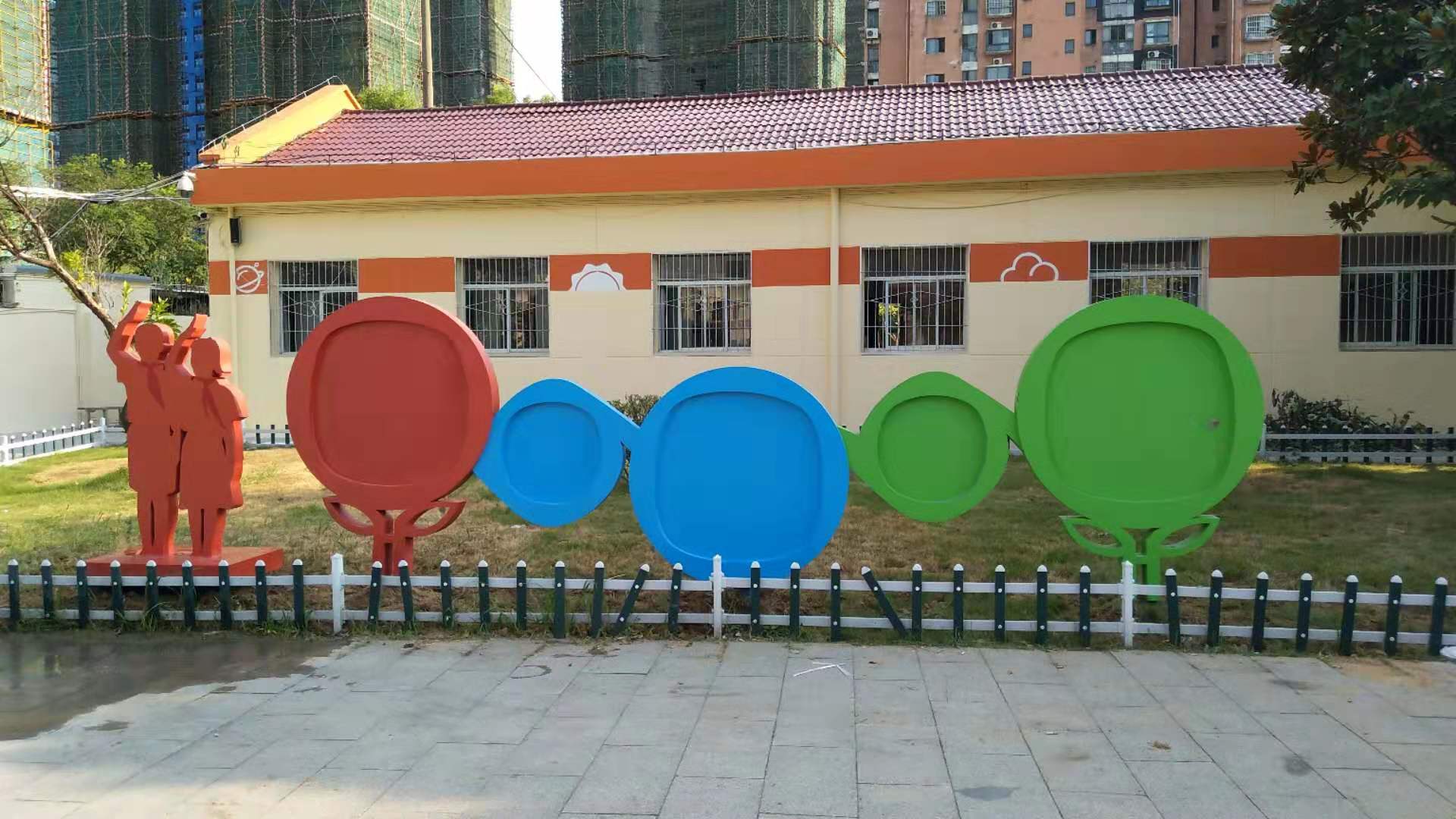 江西标识字牌工程施工现场