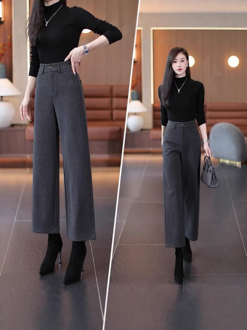 冰丝女裤生产工艺实拍