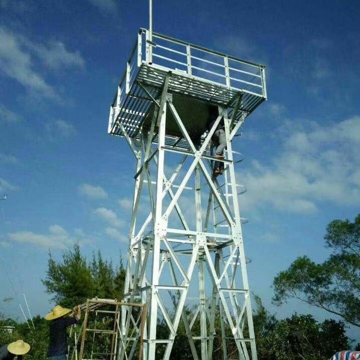 避雷塔钢结构加工车间实拍