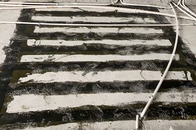 建筑结构加固施工现场