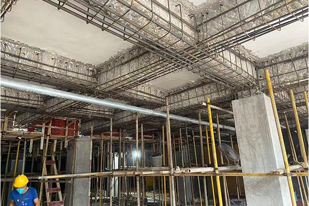 改造加固施工现场