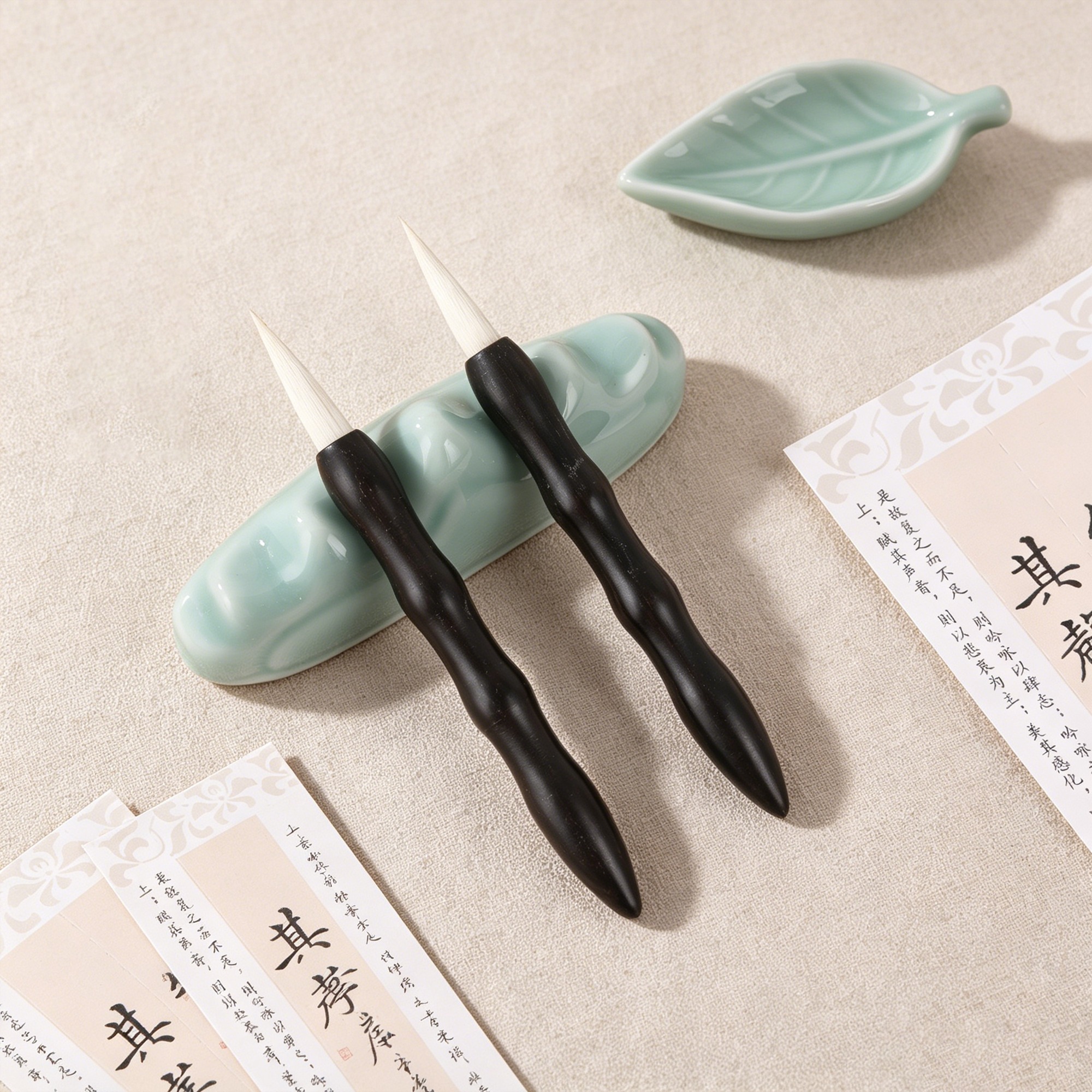 兼毫毛笔工艺展示