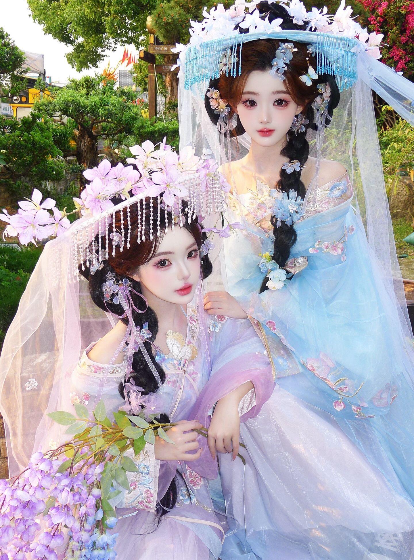 古风人像拍摄现场