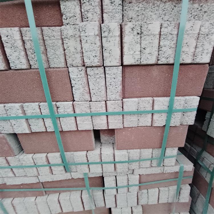 雄安新区透水砖铺装实景