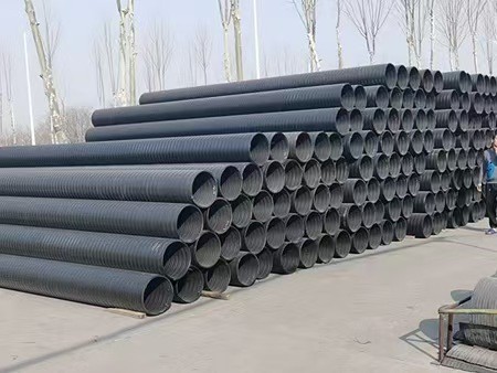 双平壁钢塑复合缠绕排水管实物展示